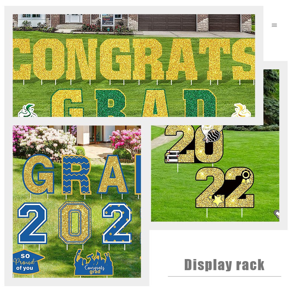6Pcs Lightweight Durable Galvanized H Shape Lawn Sign Bracket Display Rack