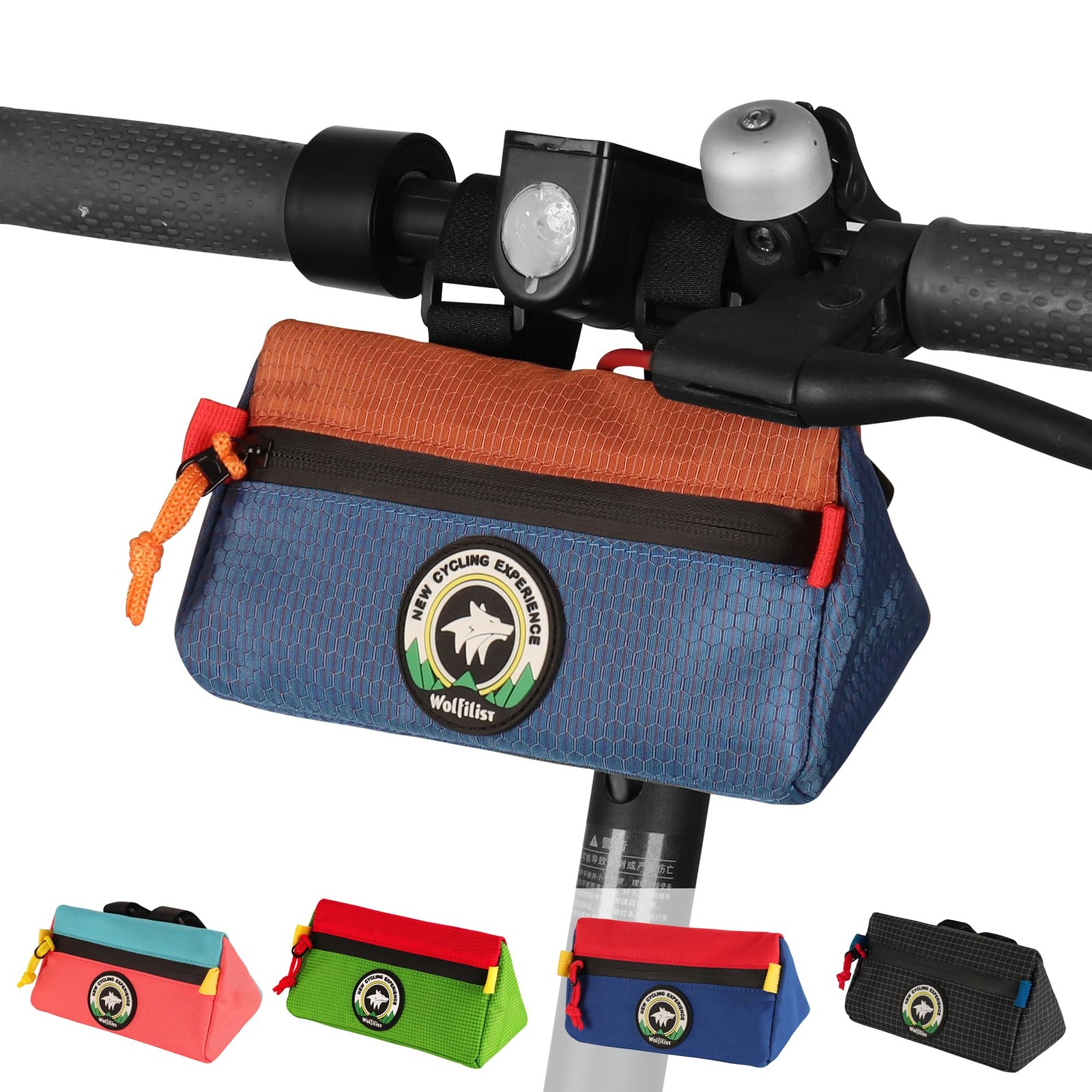 Bike Handlebar Bag,Bicycle Front Basket Pack,Waterproof Bikes Bag,Small Bicyc...