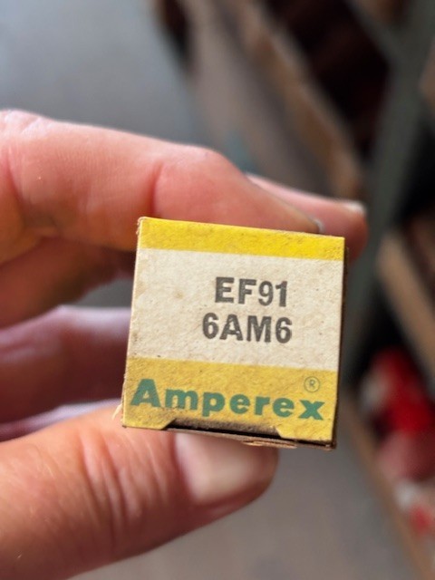 6AM6 AMPEREX TUBE NEW SURPLUS