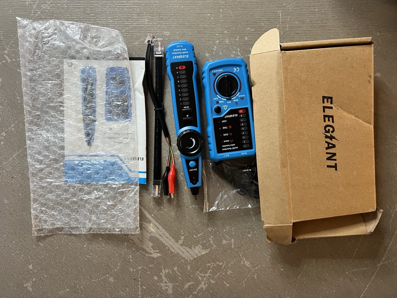 Elegiant Multi-function Wire Tracker Cable Tester RJ11 RJ45 BNC EN61010-1