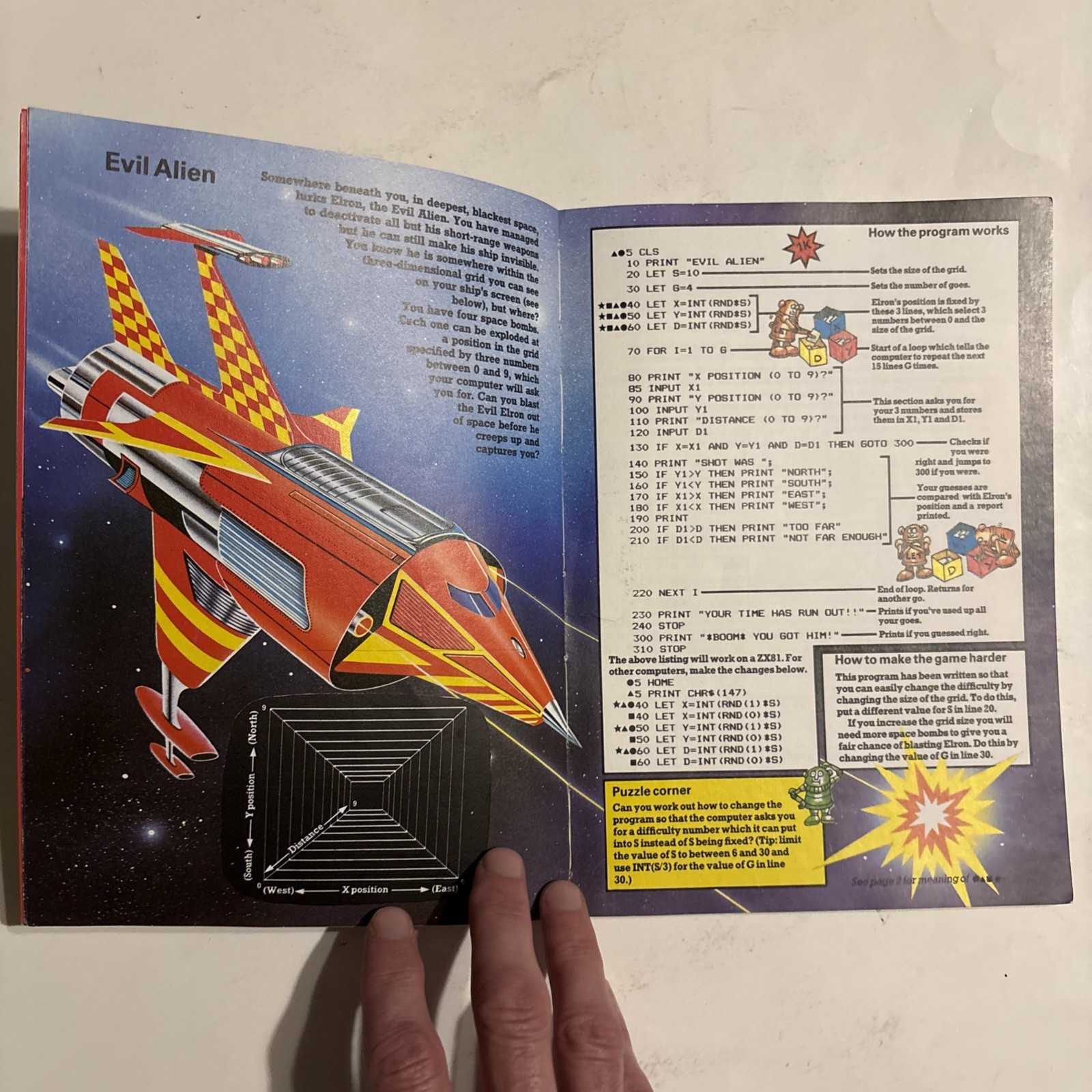 RARE Vtg Computer Spacegames Program Book TRS-80 BBC Apple Usborne 1982 BASIC