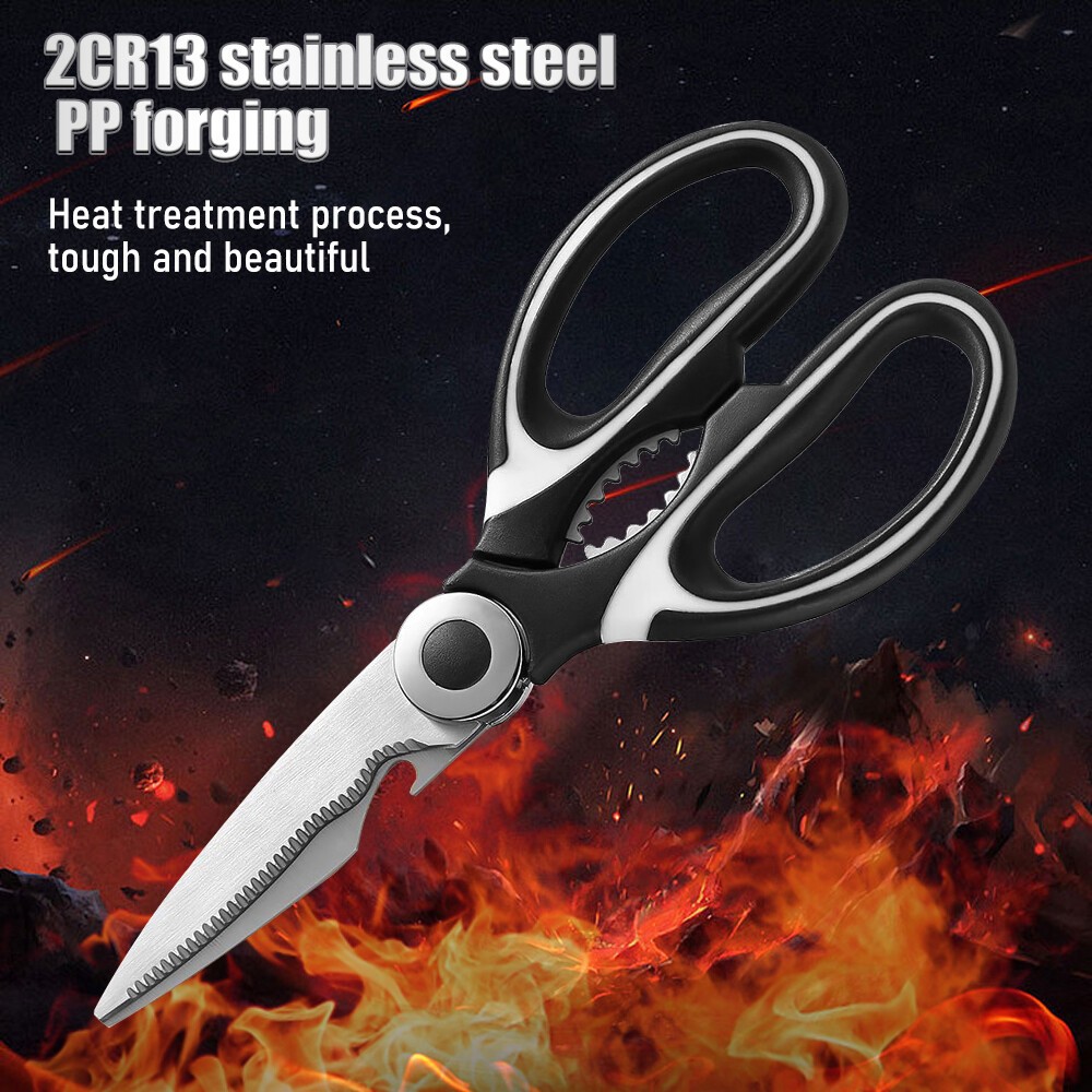 1PC Heavy Duty Poultry Shears Kitchen Scissors Meat Bone Cutting Stainless Steel