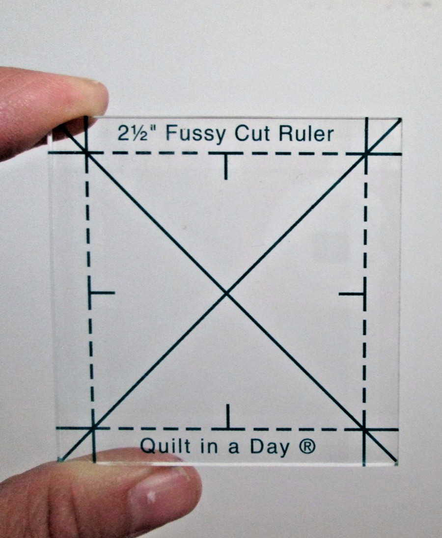 Quilt In A Day 2.5” Fussy Cut Ruler 2 1/2" Template Square Quilting Essential