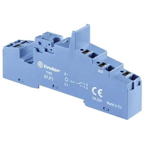 2pc FINDER 97.P1.SPA Socket for use with 46.61 relays, takes 99.02/86.30 mo