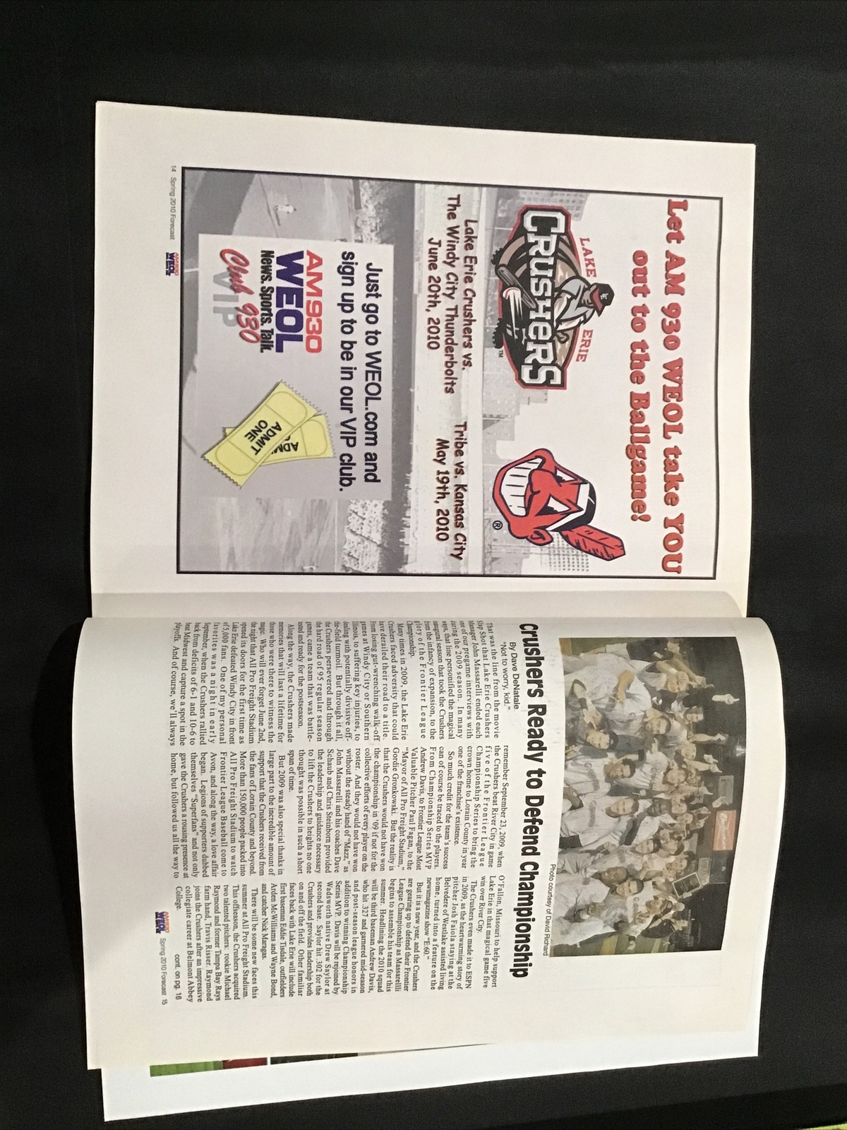 2010 Softball Baseball Spring Preview Medina Lorain Magazine Program