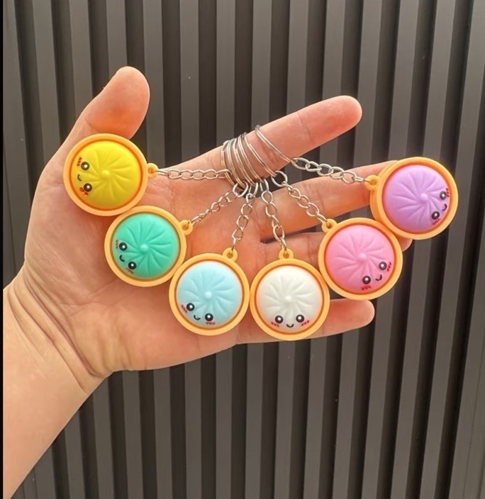 Dumpling Mystery Keychain Viral Key Chain Gift Needoh Key Ring Charm Chains