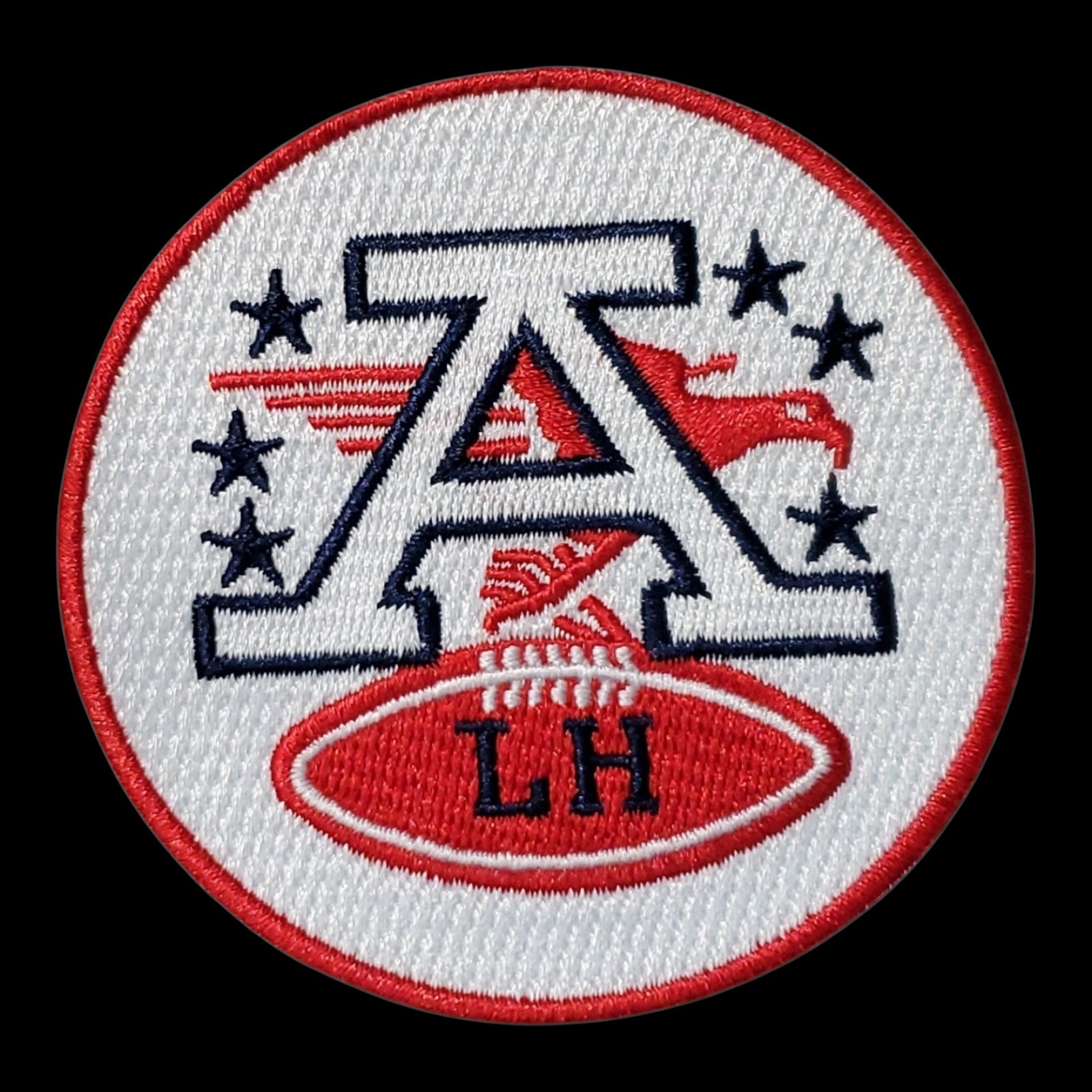 VTG Kansas City Chiefs Lamar Hunt AFC memorial embroidered iron on  Patch. 3"x3"