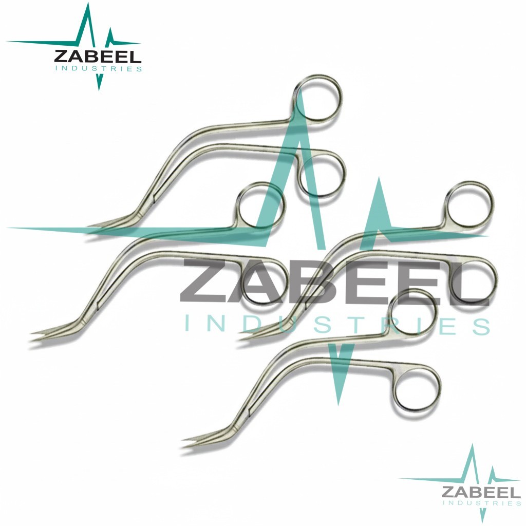DeBakey Offset Scissor S Shaped Premium Micro Surgery Instruments
