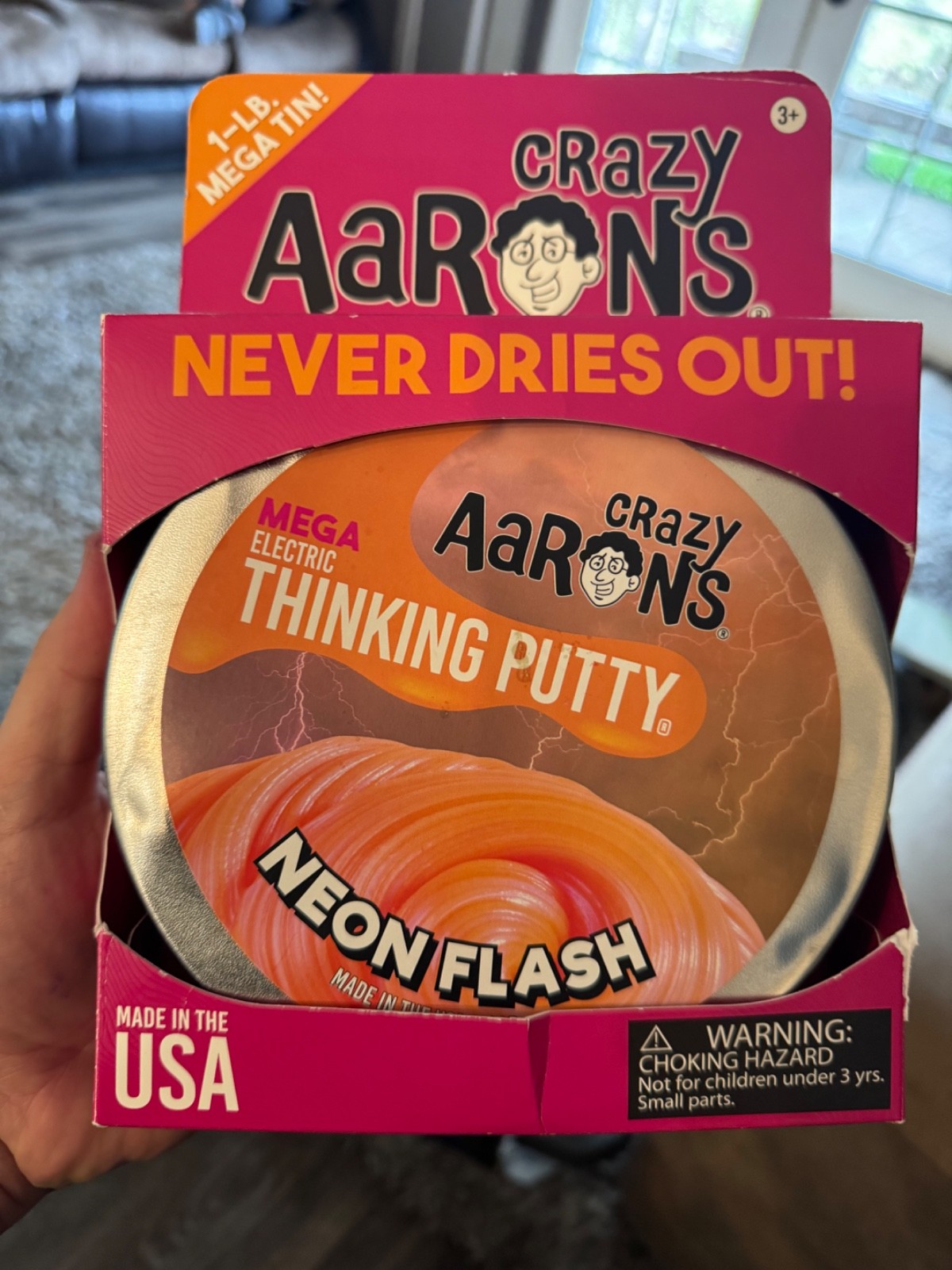 Incredibly rare 1 pound neon flash, Aaron’s Crazy thinking putty