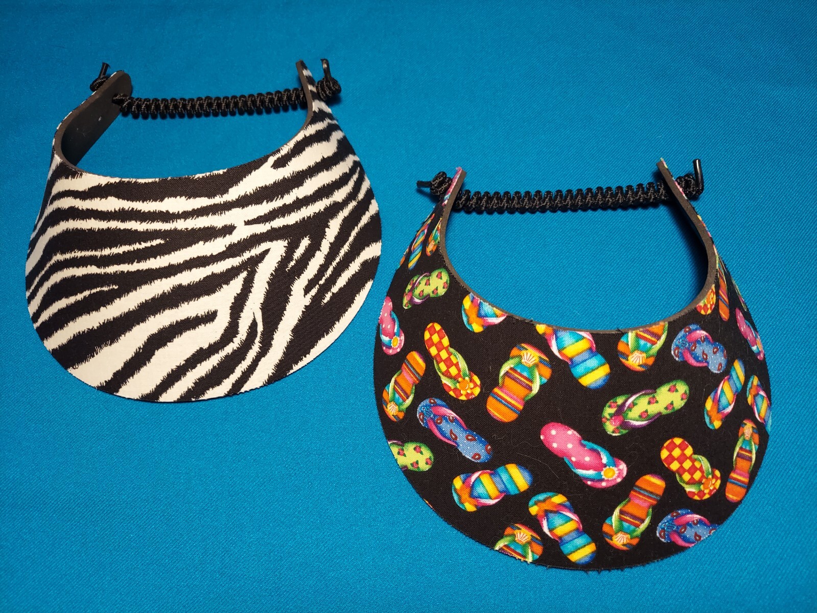 Women Ladies Foam Sun Visor Hat, No Pinch Foam, Elastic Backing, Beach Pool Golf