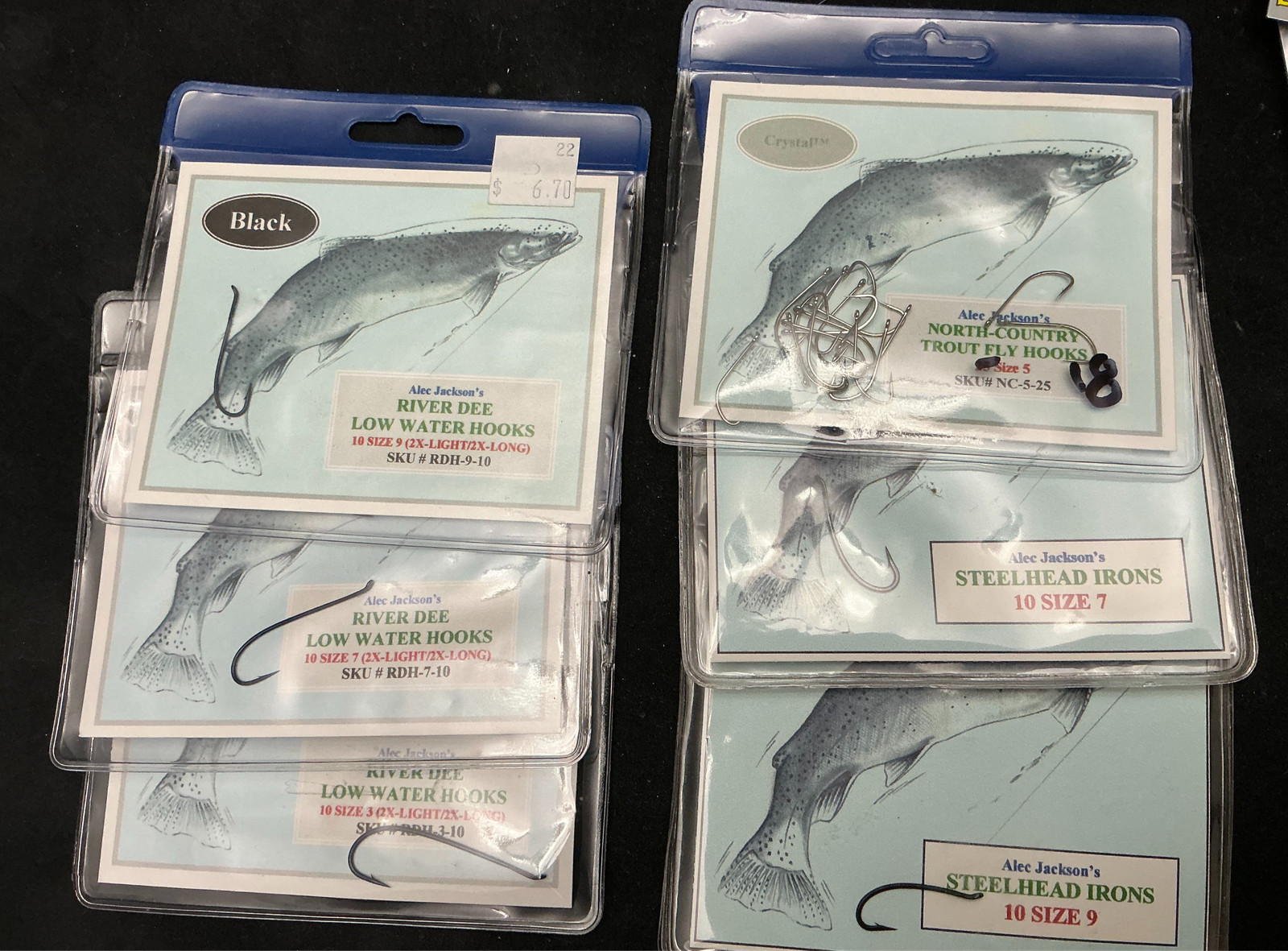 Alec Jackson's Salmon Steelhead Hooks Japanned Finish