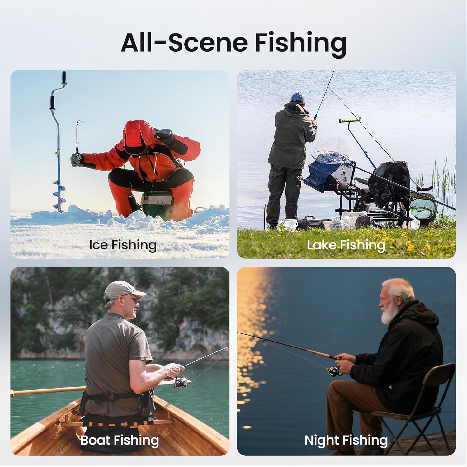 Eyoyo 5'' Underwater Fishing Camera,720P Fish Finder, 32G DVR Recording,8 IR LED