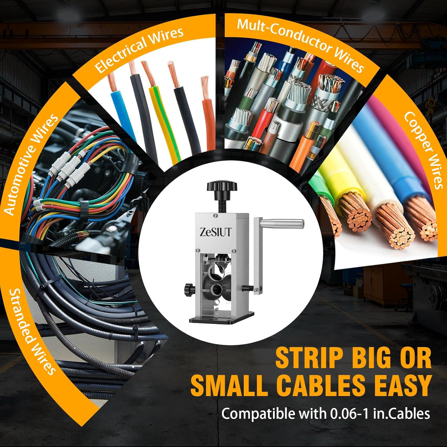 Manual Wire Stripper Machine,0.12"-1.18" Wire Stripping Machine, Wire Stripping