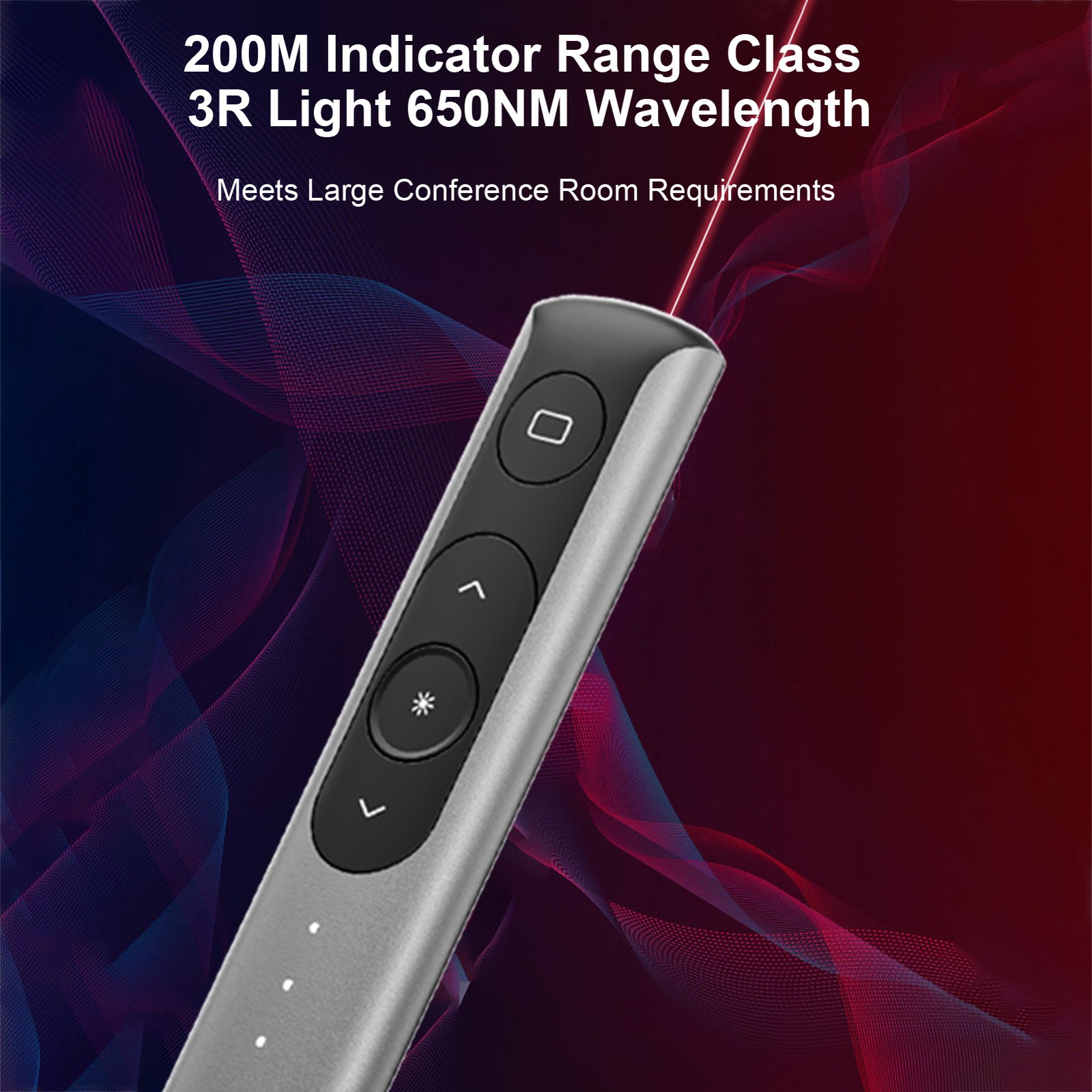 1 Wireless Presenter Rechargeable Black Control For Large Audiences TFMJ