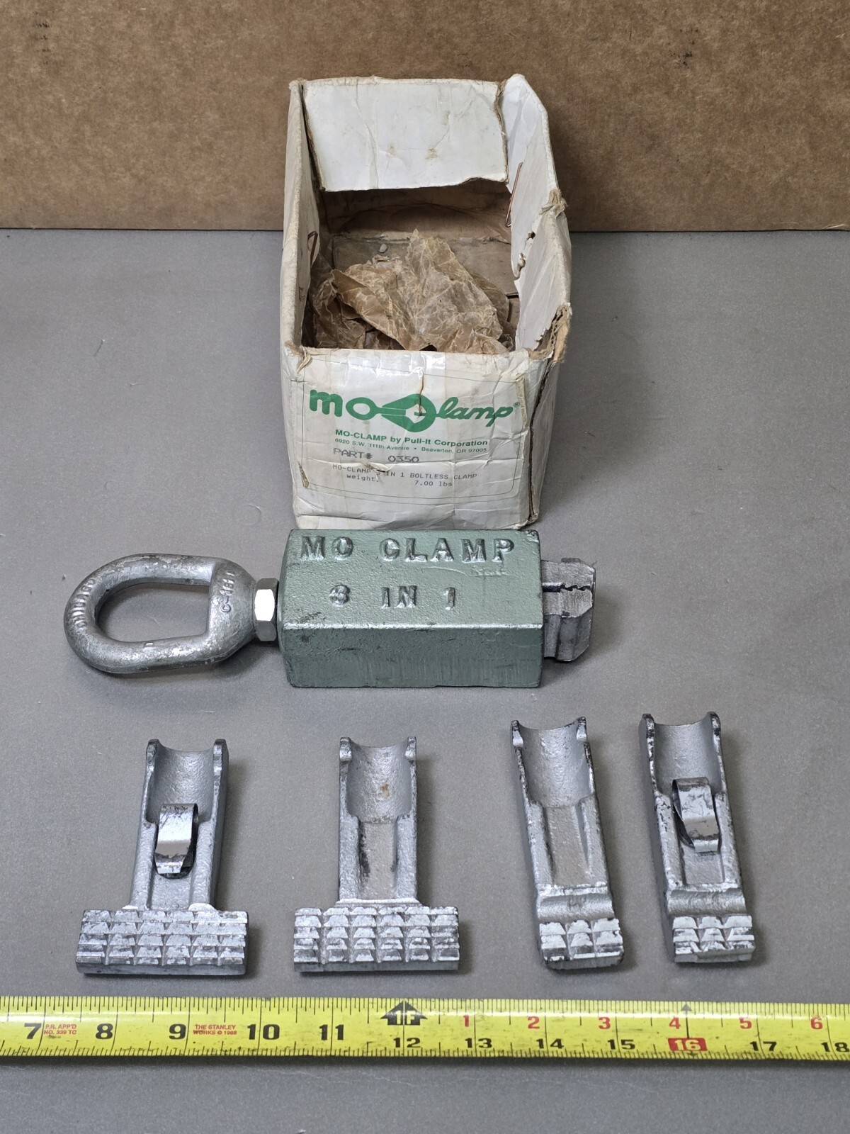 MoClamp 0350 3-IN-1 BOLTLESS CLAMP PULL IT MO CLAMP MO Clamp Made in USA