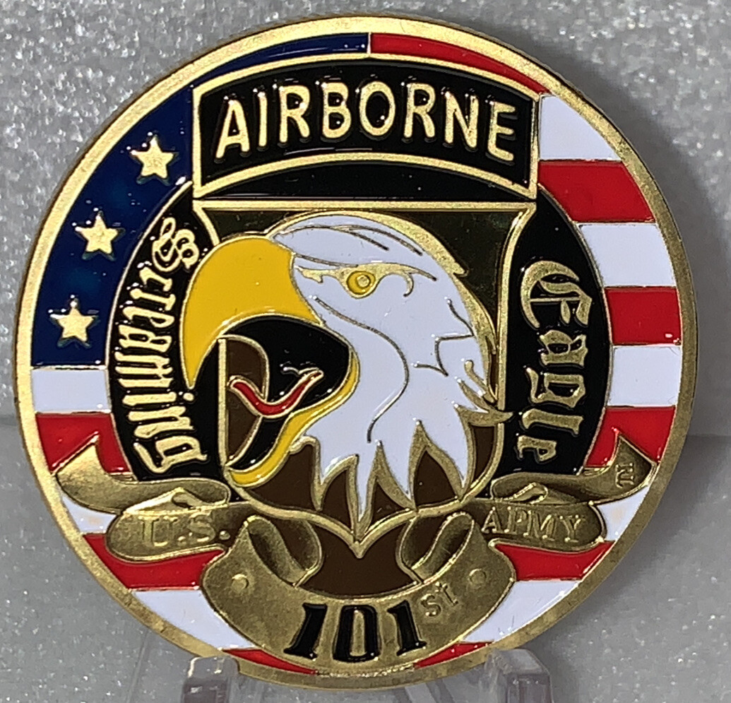 * United States Army 101st Airborne Division Screaming Eagle Challenge Coin