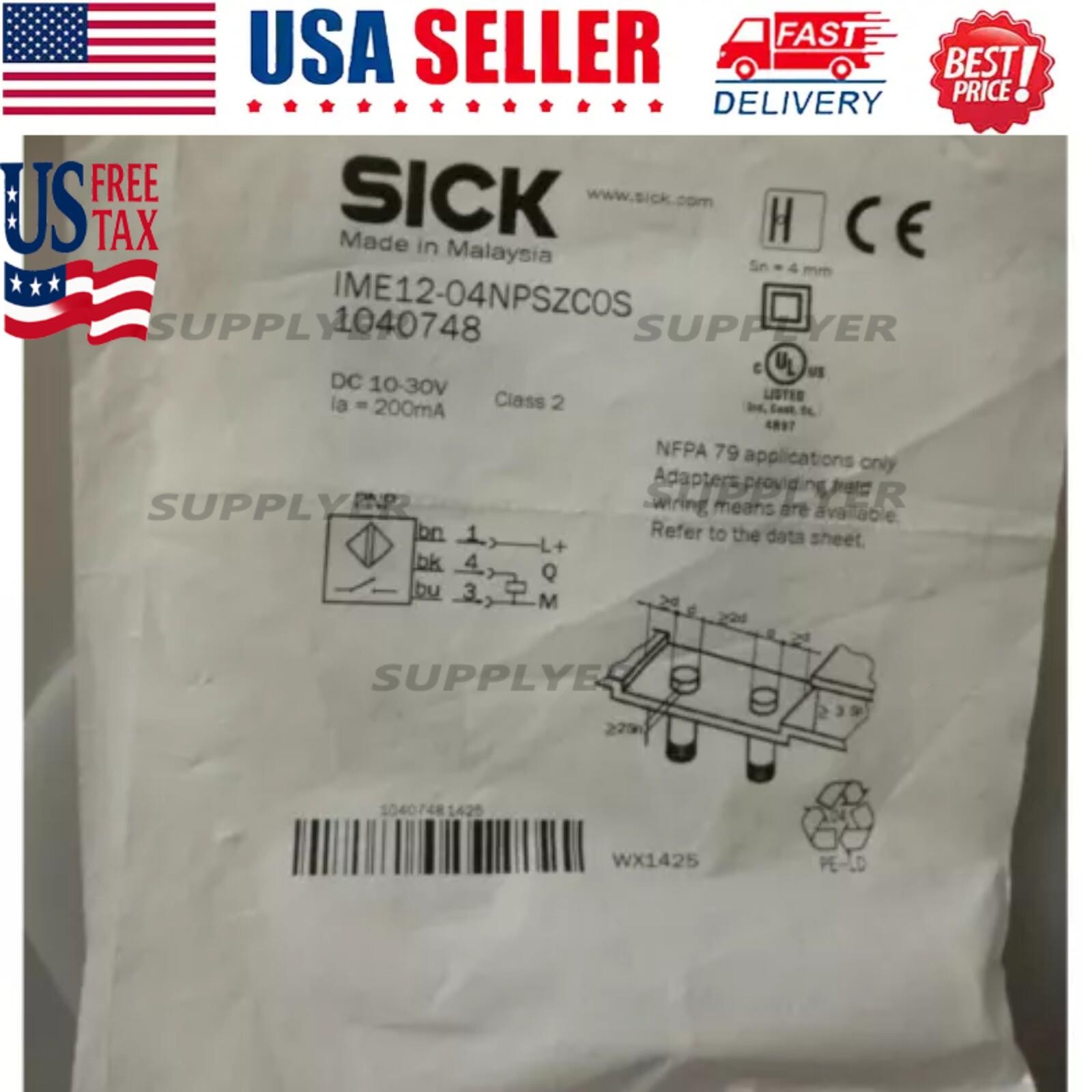 New Sick IME1204NPSZC0S 1040748 IME12-04NPSZC0S Proximity Sensor