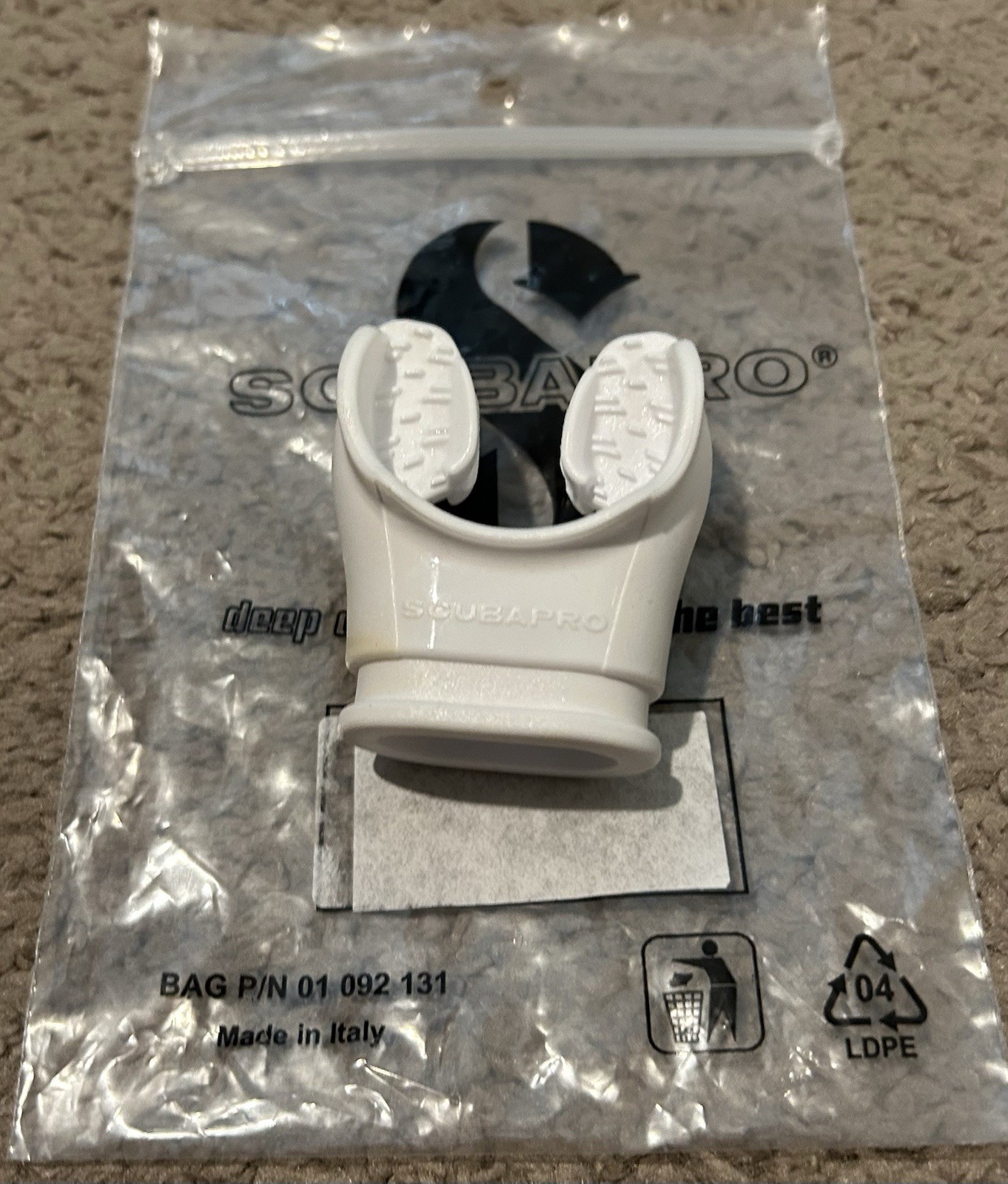 Scubapro mouthpiece