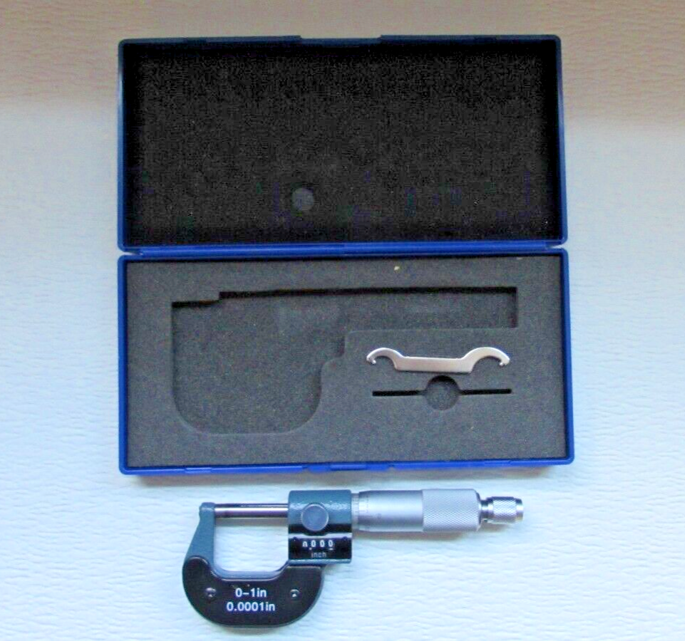 Digital Outside Micrometer Mechanical Digit Counter 0-1"/0.0001"