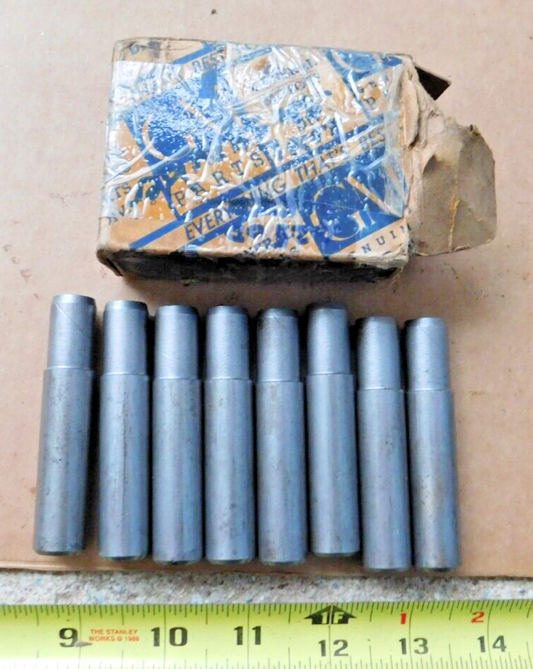 8 NOS GENERAL MOTORS ENGINE VALVE GUIDES 3 1/16" LONG .364" I.D. NEW OEM GM