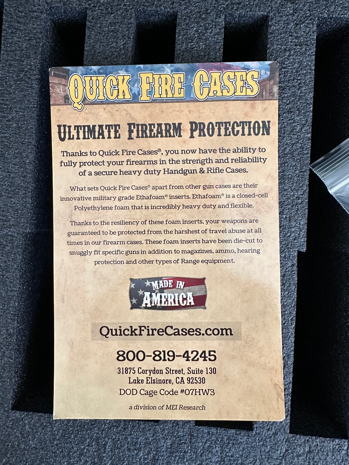 Quick Fire QF920RBKL Rolling Pistol Case Watertight w/ Locks: LARGE CAPACITY