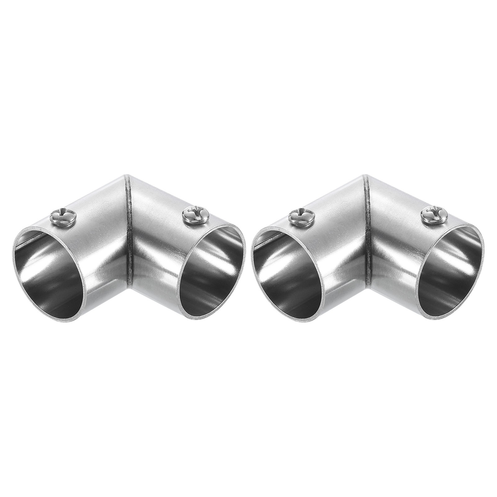 2 Pcs 90 Degree 2-Way Elbow Pipe Fitting Connector Fit 1" OD Pipe