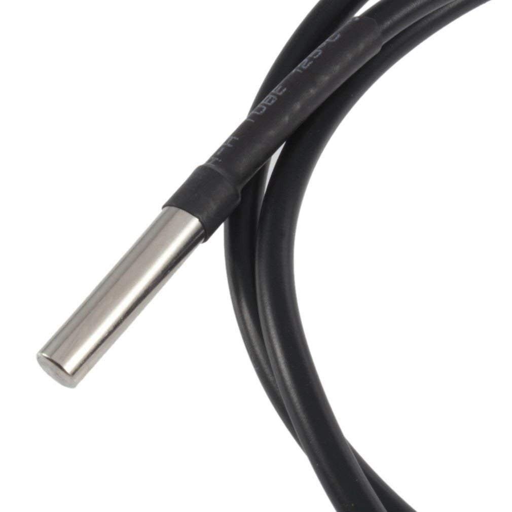 5pcs DS18B20 Temperature Sensor Temperature Probe Stainless Steel Package Wat...