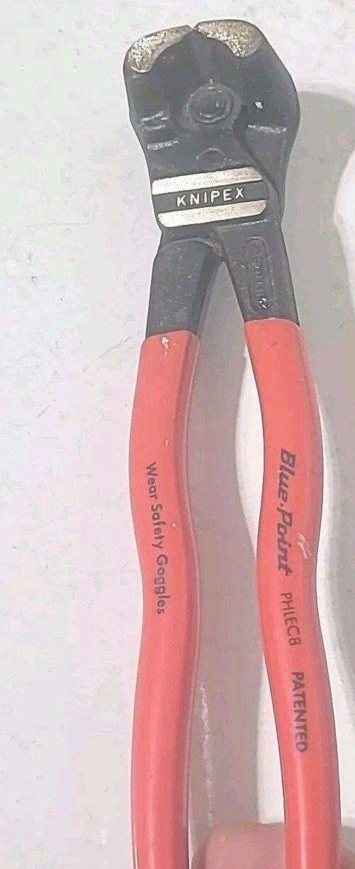 Blue-Point Tools (Knipex) PHLEC8 Ultra High-Leverage End Cutter - 8” Long Tool