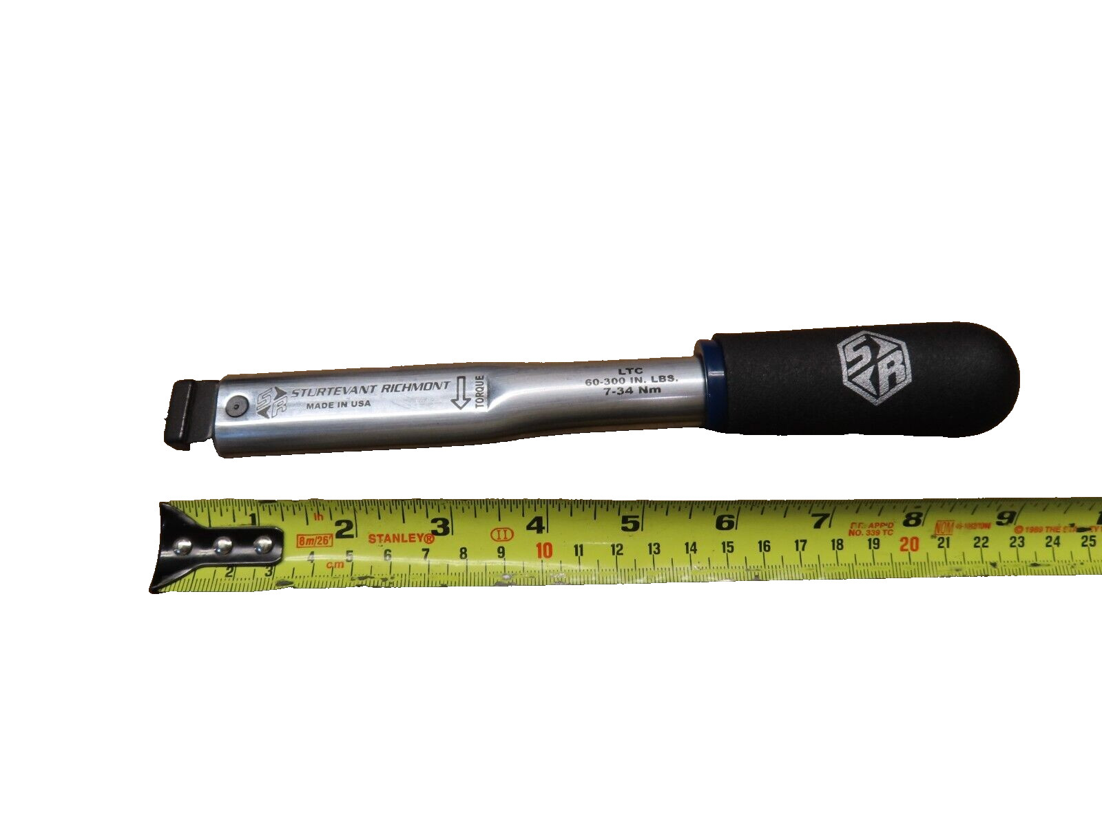 SR LTC 810016 Preset Interchangeable Head Torque Wrench 60-300 in. lbs. 7-34 Nm