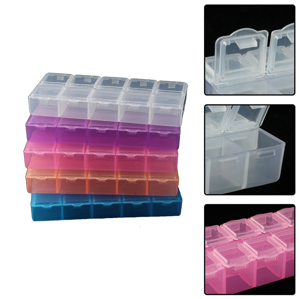 10 Grids Compartment Plastic Storage Box Screw Holder Case Organizer Container