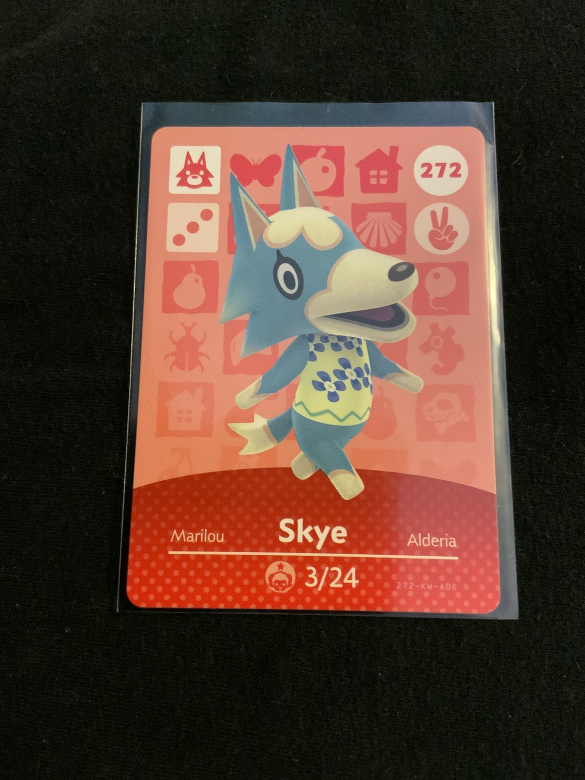 272 Skye Amiibo Card 272 Series 3 Animal Crossing Nintendo Switch NA Region
