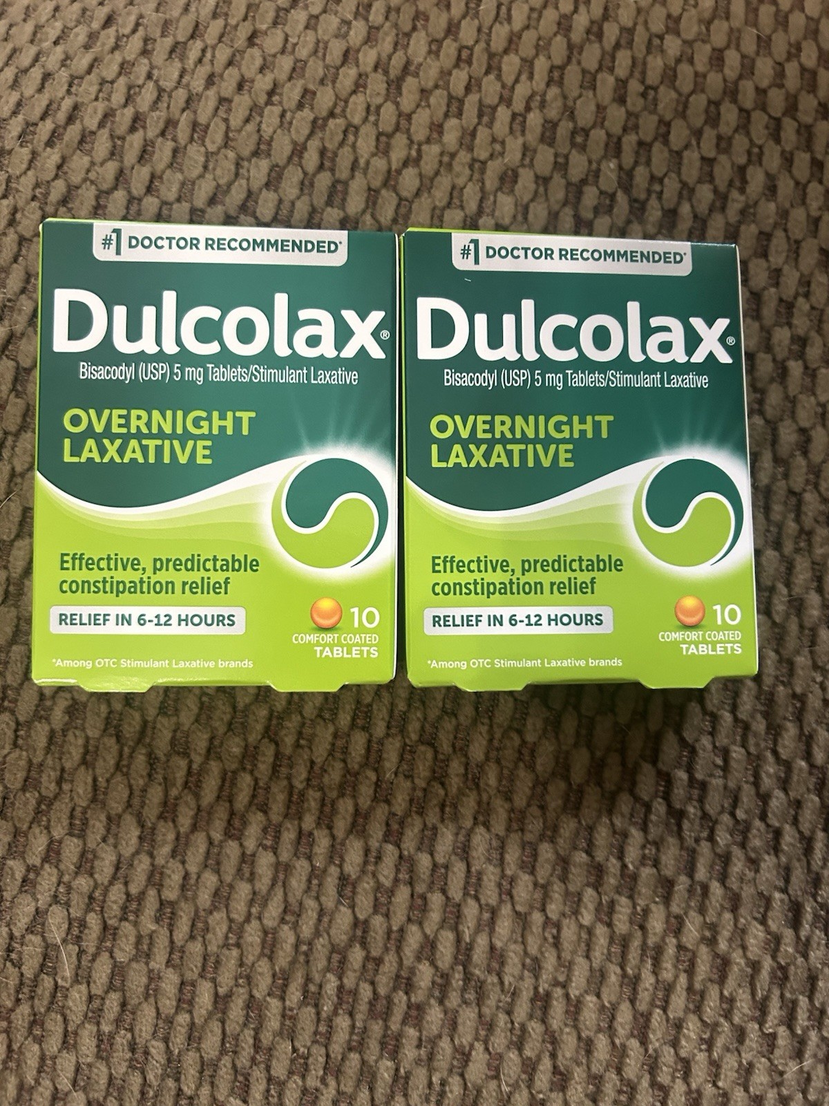 ❤️LOT OF 2 - Dulcolax Overnight Laxative - 10 Tablets - EXP:7/27❤️