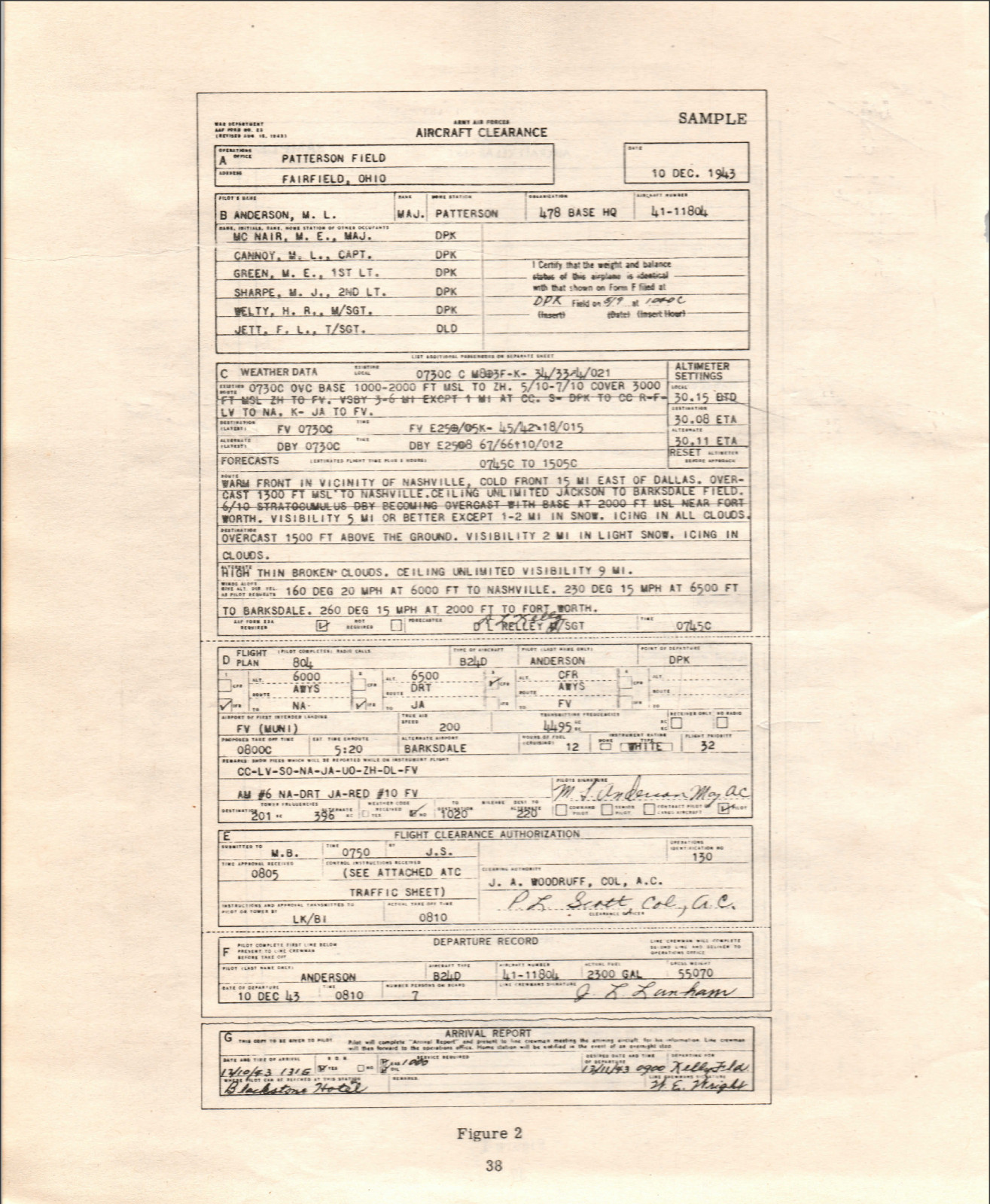 72 Page 1944 ADVANCED WEATHER SINGLE ENGINE AAF TRAINING Workbook on Data CD