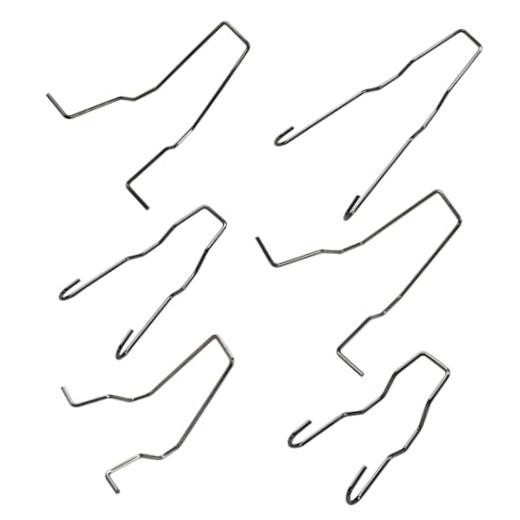 6PCS Car Bulb Retaining Spring Clips, Car Headlamp Dipped Beam Bulb Clamp,