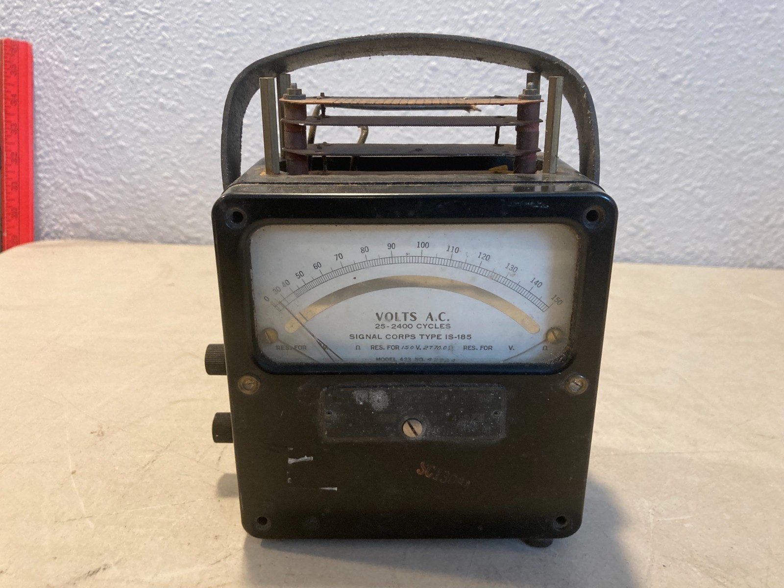 Weston Model 433 Zero Corrector AC Voltmeter