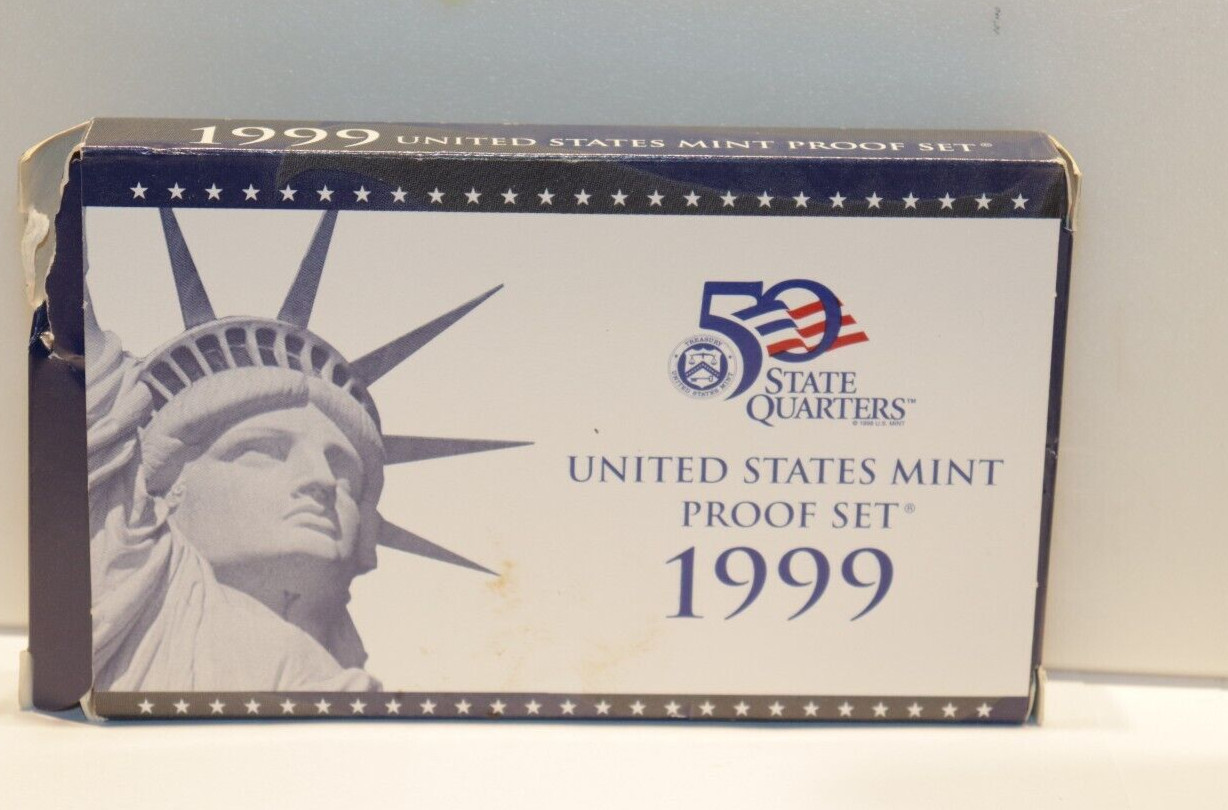 1999 Clad Proof Set U.S. Mint Original Government Packaging