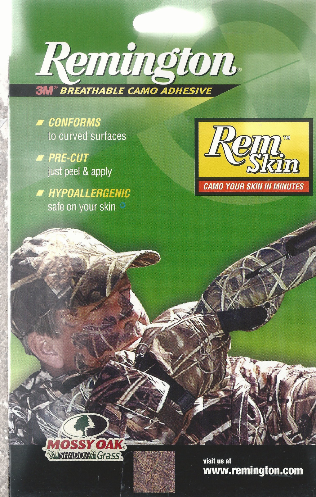 Remington Rem Skin Mossy Oak Shadow Grass Skin Camo 3M Breathable Medical Tape