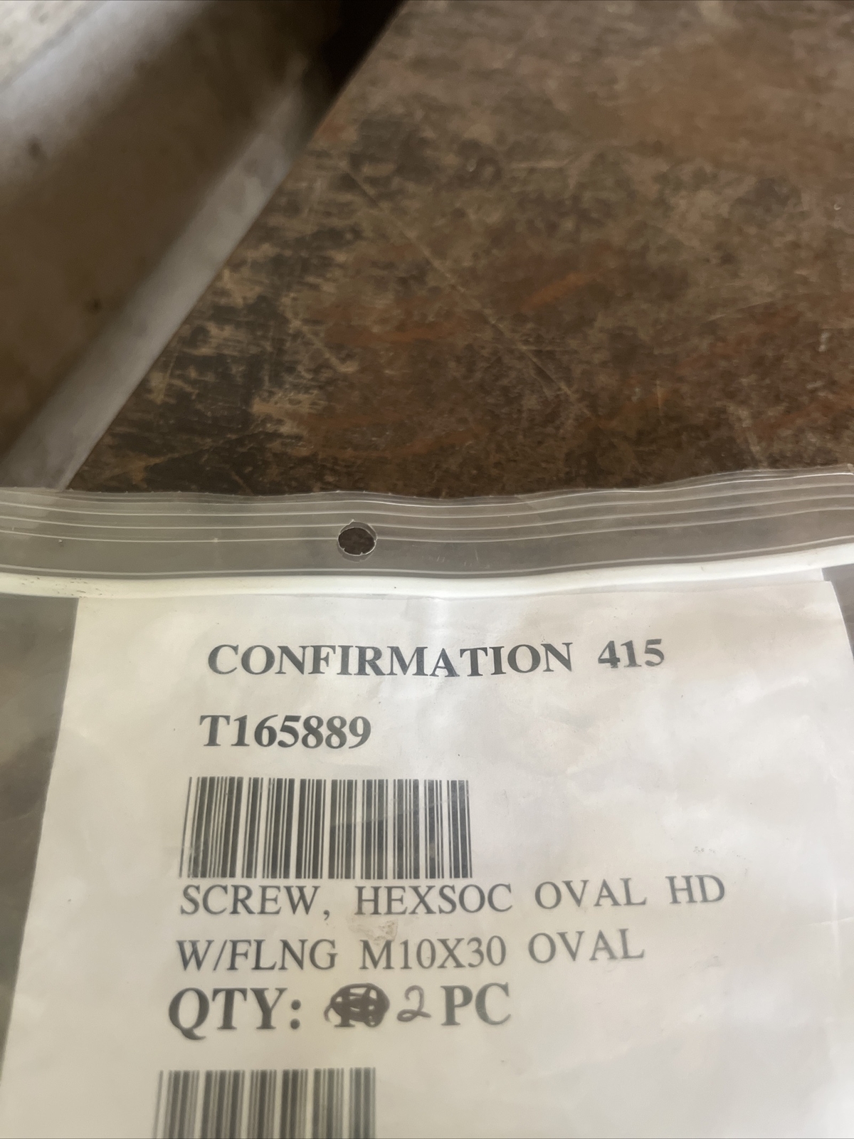 2 NOS John Deere OEM Oval Screws T165889