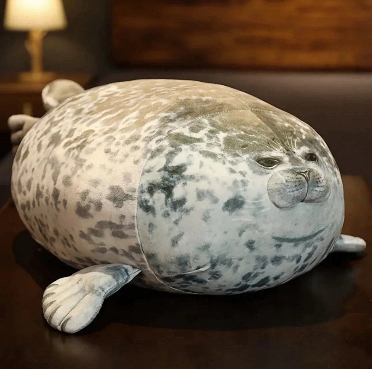 Chonky Blob Seal Pillow Toy Stuffed Plush Animal Toy Cute Ocean  (Lg) Gift