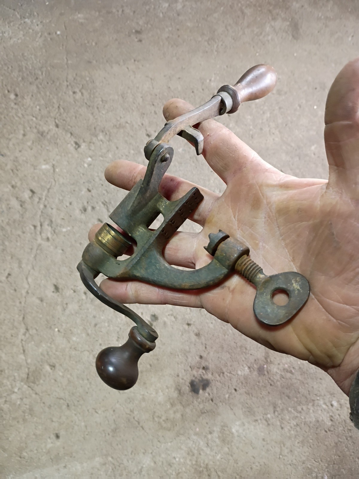 Vintage No. 1 BGI Co. 12 Gauge Hand Crank Crimping Tool Clamp On Reloading