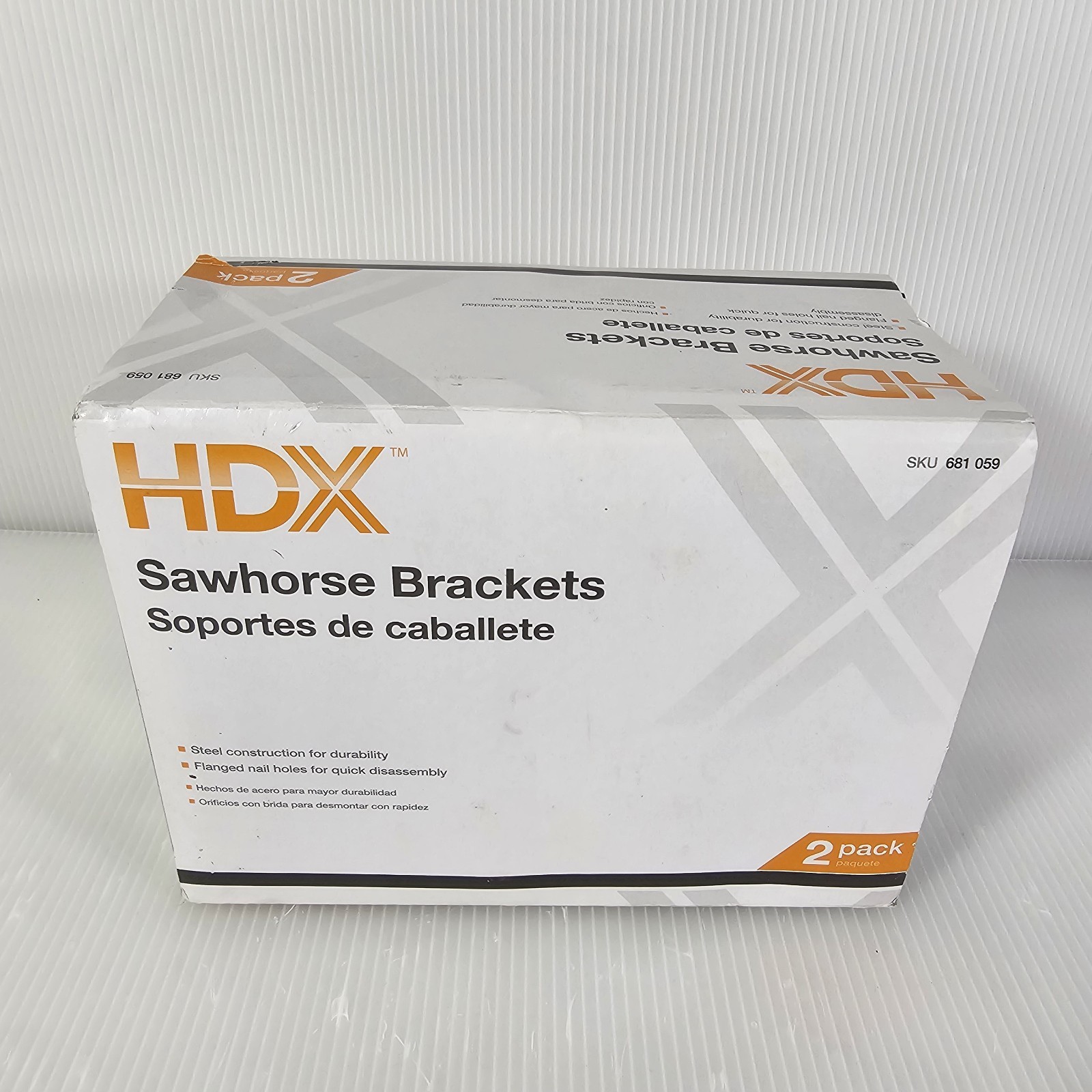 New HDX Sawhorse Brackets/Steel Construction/ 2 In Box