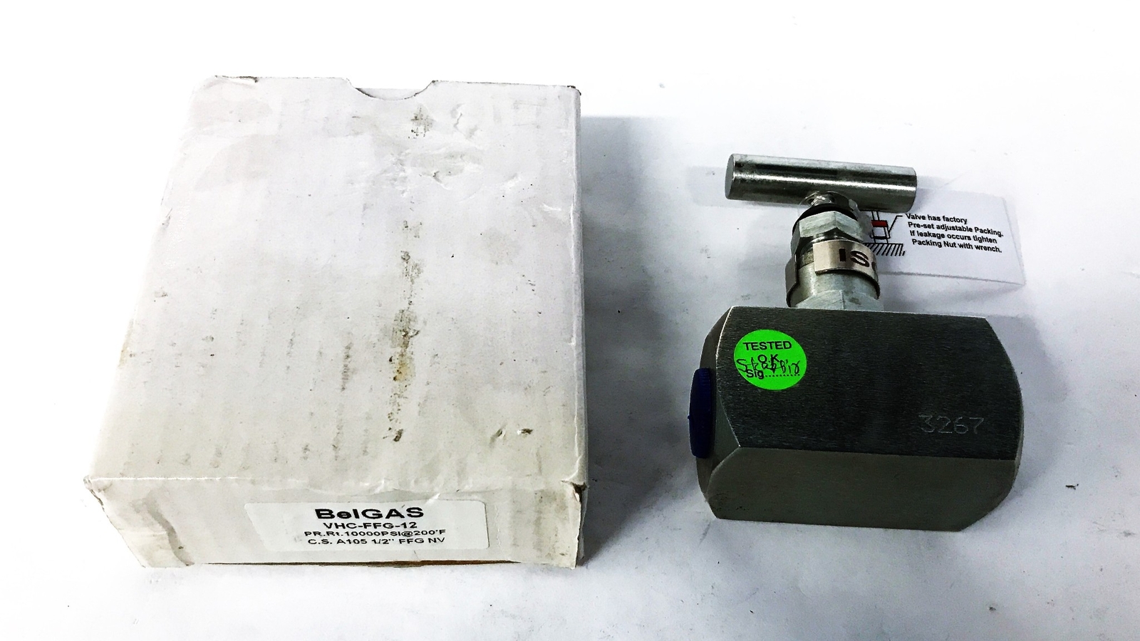 Belgas Needle Valve VHC-FFG-12 NOS