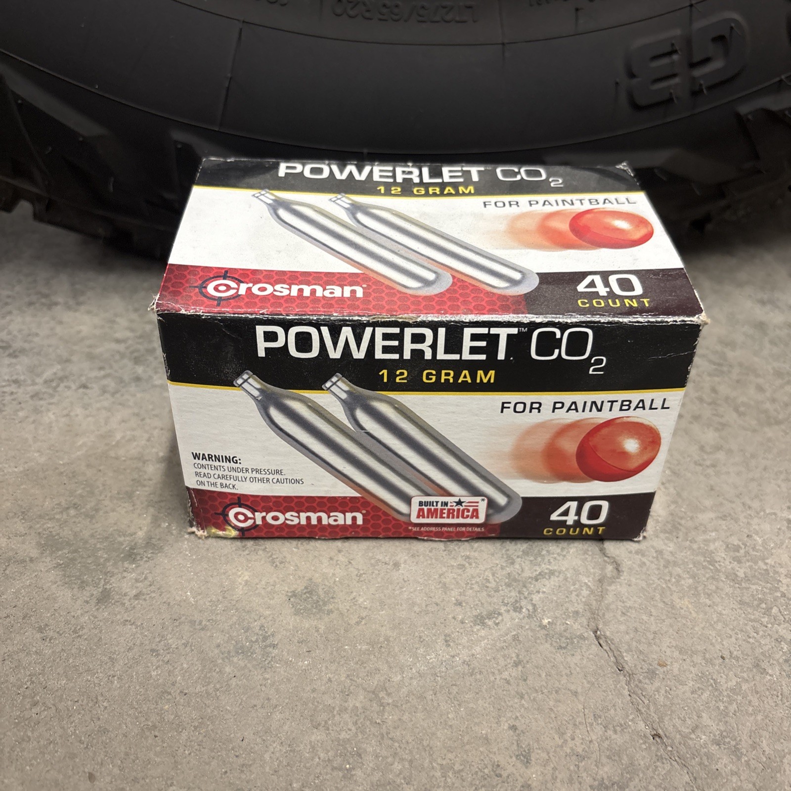 Crossman Powerlet CO2 12 Gram Cartridges For Paintball 40 Count Brand New