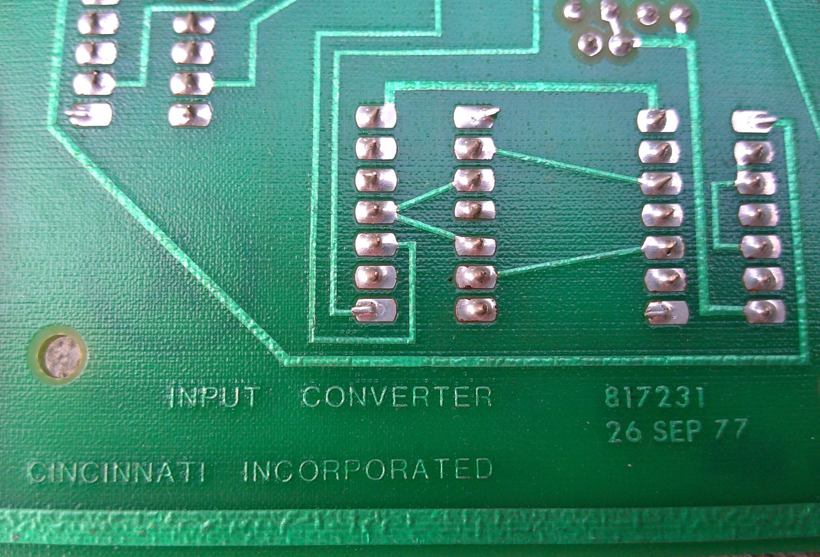(1) Cincinnati Incorporated Input Converter PCB 817231 Circuit Board