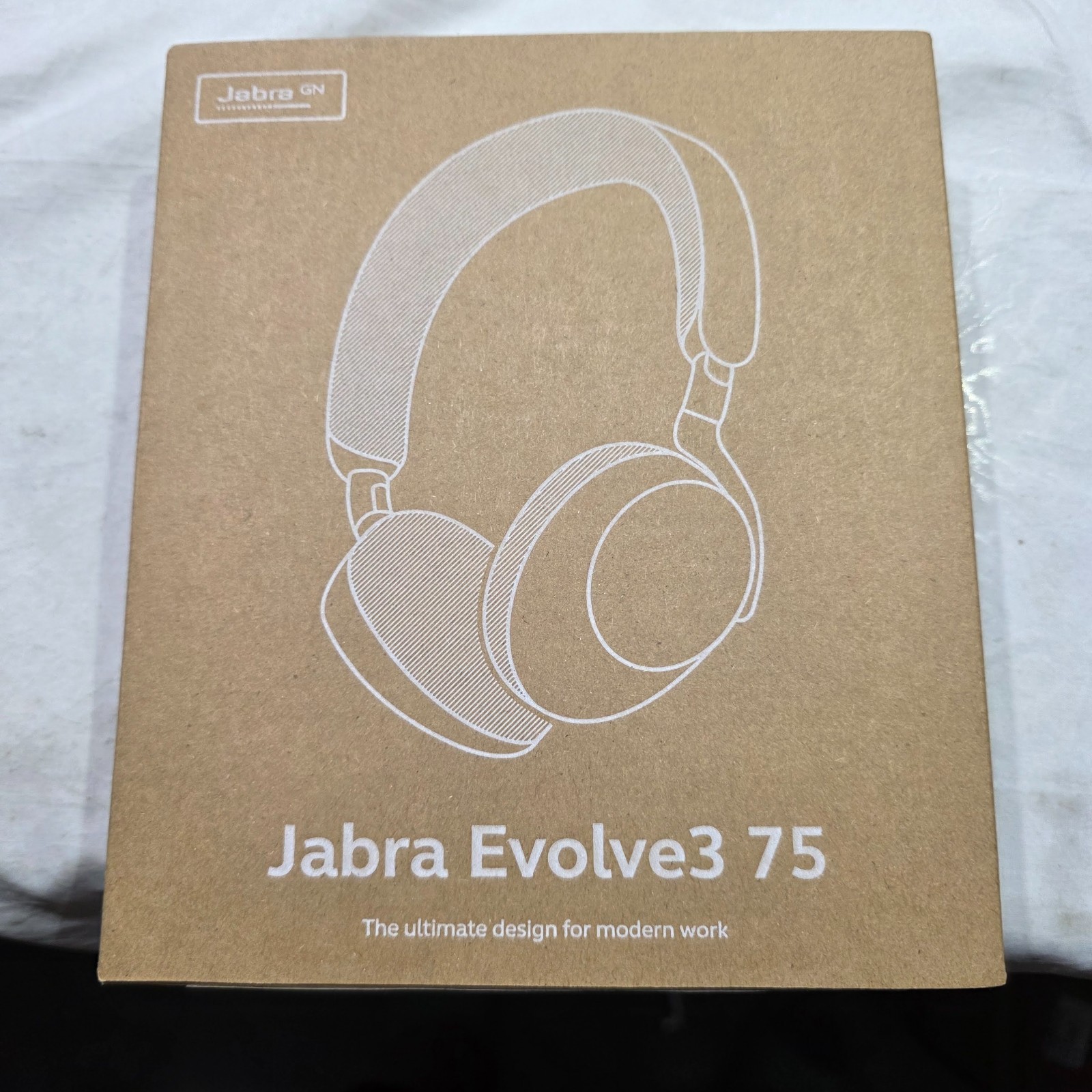 Jabra Evolve3 75 Wireless Bluetooth ANC Headset w/USB-C Dongle Link390c - NEW