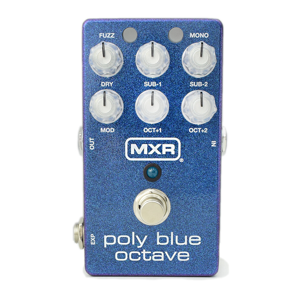 MXR - Poly Blue - Octave - Guitar Effects Pedal - M306 - Pitch Shift, Fuzz, Mod