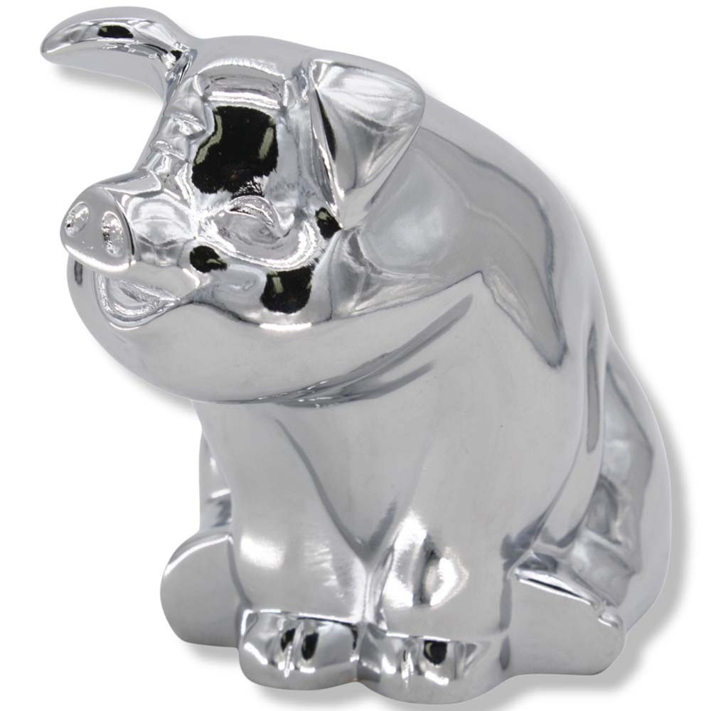Pig Hood Ornament Chrome Peterbilt Kenworth Freightliner Truck Mack Universal 4"