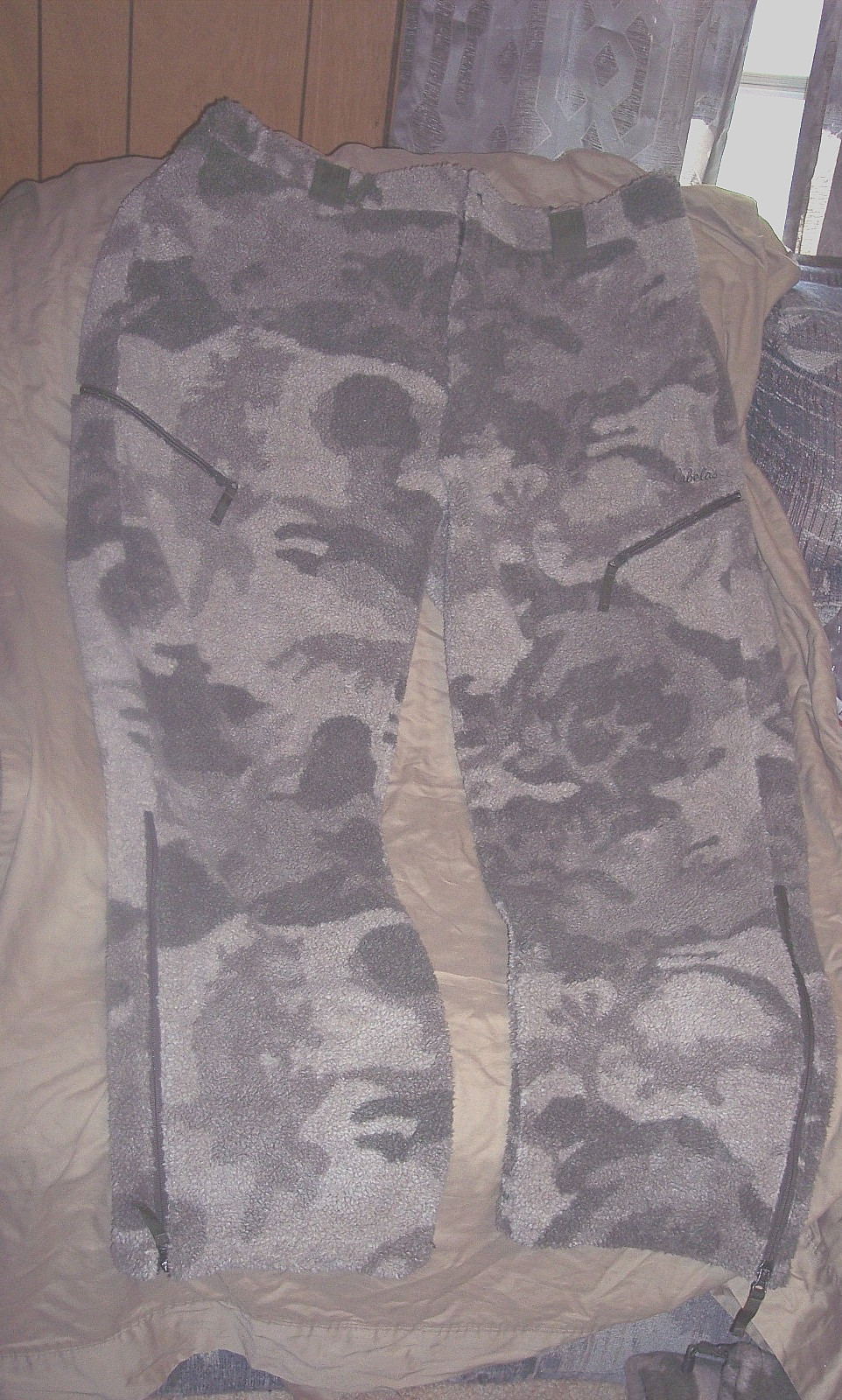Mens 3X Camo Pants Berber Fleece Windproof Hunting Pants Camo Hunting Pants