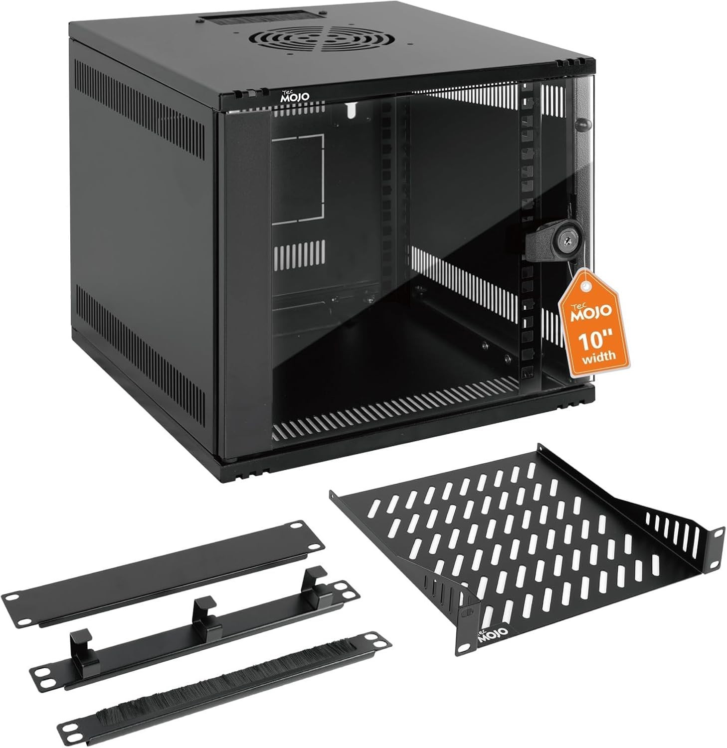 Space-Saving 6U 10 Inch Network Rack - Ideal for Home and Professional Use
