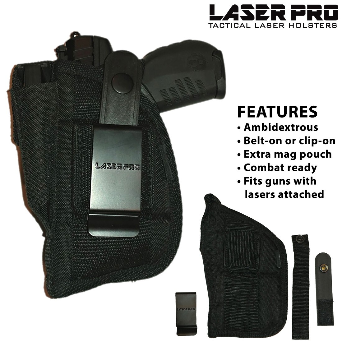 ArmaLaser TR40 Touch-Activated RED Laser Sight for S&W Shield PLUS with Holster